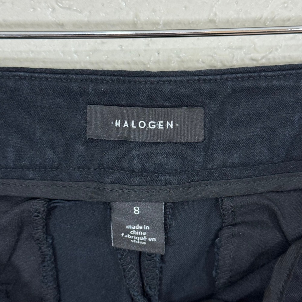 Halogen Cropped Dress Pants Trousers 8 Capri Stretch Minimalist Career Business - Picture 9 of 11